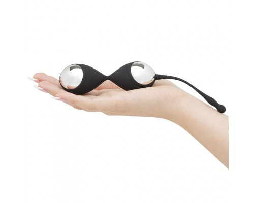 Заказать Черно-серебристые вагинальные шарики Inner Goddess Kegel Toner Balls
