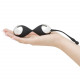 Заказать Черно-серебристые вагинальные шарики Inner Goddess Kegel Toner Balls