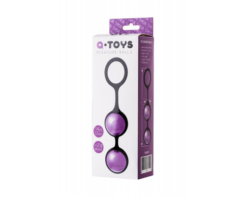 Заказать Фиолетово-черная вагинальные шарики TOYFA A-toys