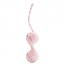 Нежно-розовые вагинальные шарики на сцепке Kegel Tighten Up I