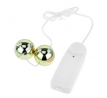 Золотистые шарики с вибрацией Goden Balls