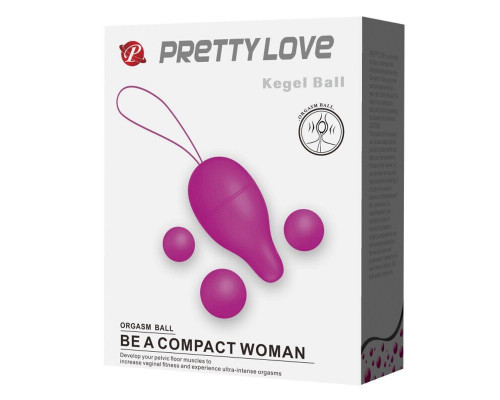 Заказать Лиловое вагинальное яйцо с утяжеляющими шариками Kegel Ball