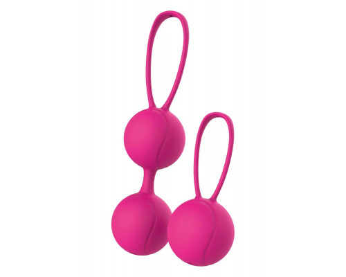 Заказать Набор розовых вагинальных шариков PLEASURE BALLS   EGGS DUO BALL SET