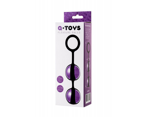 Заказать Фиолетово-чёрные вагинальные шарики TOYFA A-toys
