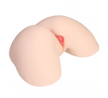 Мастурбатор-полуторс с двойным слоем материала и вибрацией Jenny Onahole Real Hips