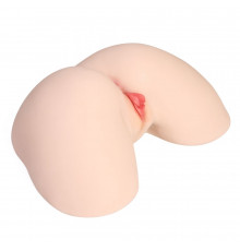 Мастурбатор-полуторс с двойным слоем материала и вибрацией Jenny Onahole Real Hips