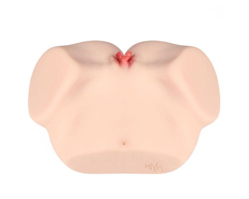 Мастурбатор-полуторс с двойным слоем материала Jenny Onahole Real Vagina