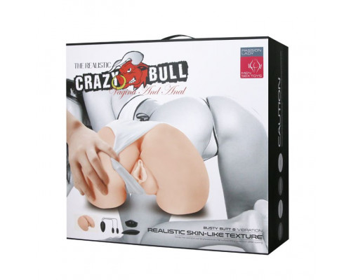 Заказать Вагина и анус с вибрацией CrazyBull Vagina and Anal