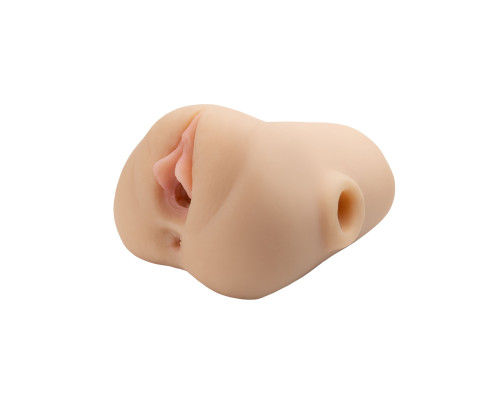 Телесный мастурбатор с вибрацией Double Pounder Vibrating Squeeze Stroker