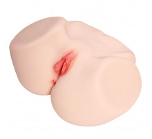 Мастурбатор-полуторс с двойным слоем материала Jenny Onahole Real Vagina