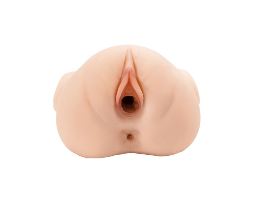 Телесный мастурбатор с вибрацией Double Pounder Vibrating Squeeze Stroker