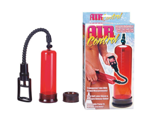 Заказать Вакуумная помпа с двумя сменными насадками NEW STAY HARD PUMP CLEAR RED
