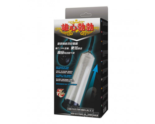 Прозрачная автоматическая помпа для пениса