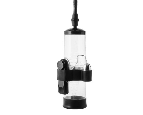 Прозрачная вакуумная помпа с вибрацией Vibrating Penis Pump