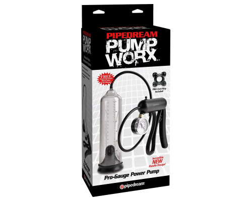 Заказать Вакуумная мужская помпа с датчиком давления Pro-Gauge Power Pump