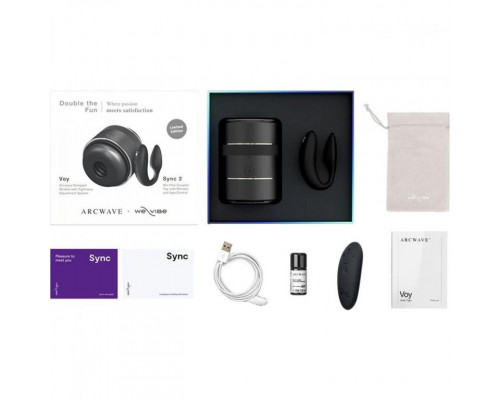 Заказать Набор для пар Double the Fun: мастурбатор ARCwave Voy и вибратор We-Vibe Sync 2