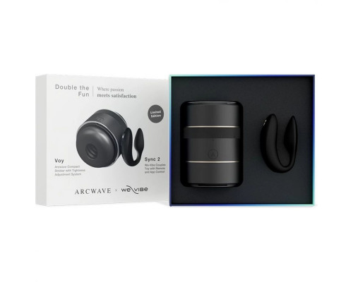 Заказать Набор для пар Double the Fun: мастурбатор ARCwave Voy и вибратор We-Vibe Sync 2