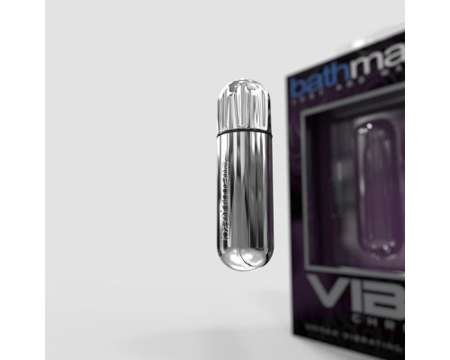 Серебристая перезаряжаемая вибропуля Bathmate Vibrating Bullet Vibe Chrome