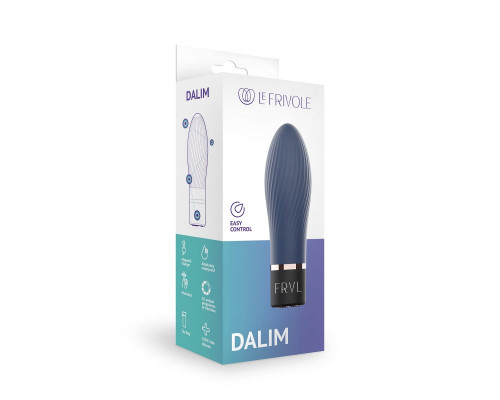 Заказать Темно-синий мини-вибратор Dalim - 10 см.