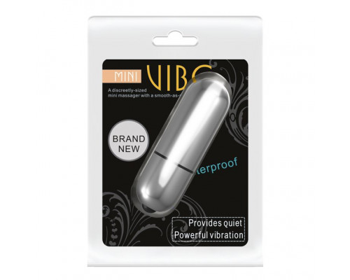 Заказать Серебристая вибропуля с вибрацией