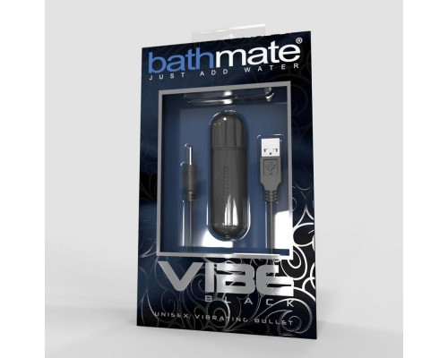 Чёрная перезаряжаемая вибропуля Bathmate Vibrating Bullet Vibe Black