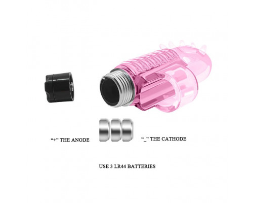 Заказать Розовый вибростимулятор с шипиками на палец