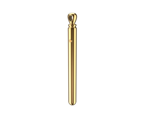 Золотистая подвеска-вибратор Genie Flirting Pen