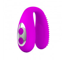 Лиловая вибронасадка для оральных ласк Mabel