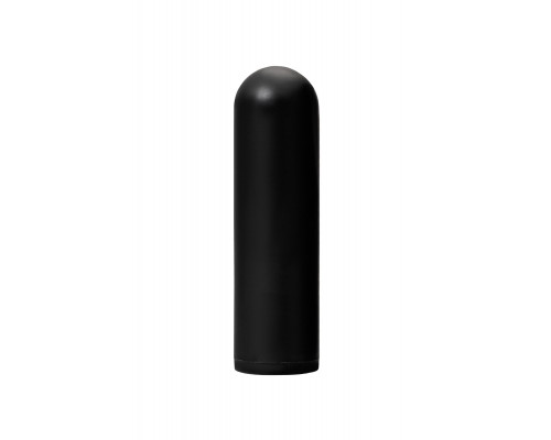 Заказать Черная перезаряжаемая вибропуля с пультом ДУ RealStick CALIBER