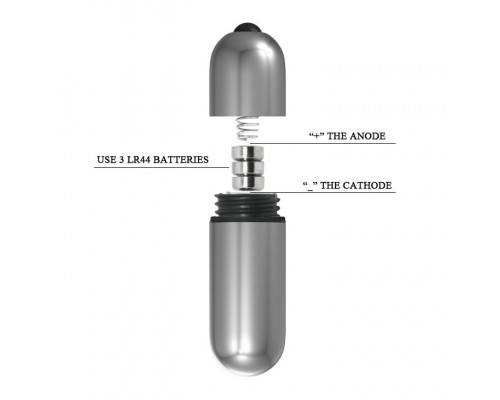 Заказать Серебристая вибропуля с вибрацией