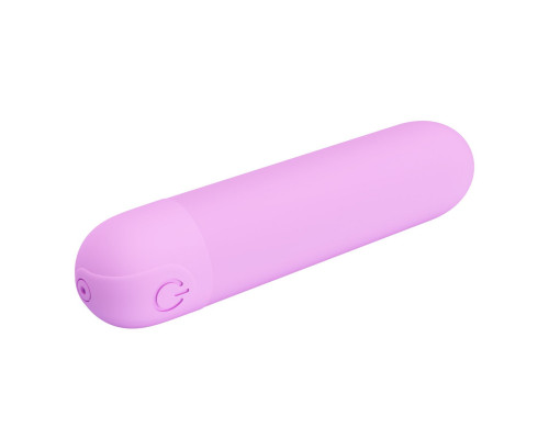 Заказать Сиреневая перезаряжаемая вибропуля Stefan - 8 см.