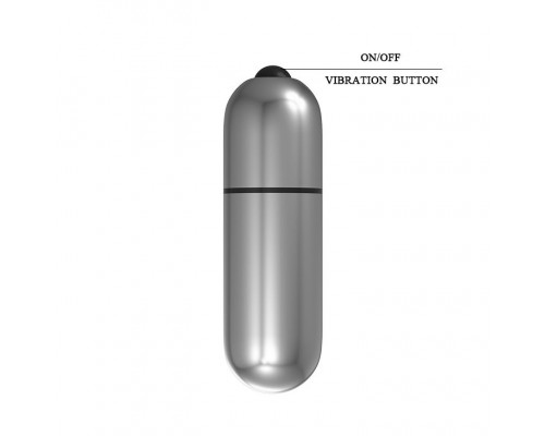 Заказать Серебристая вибропуля с вибрацией