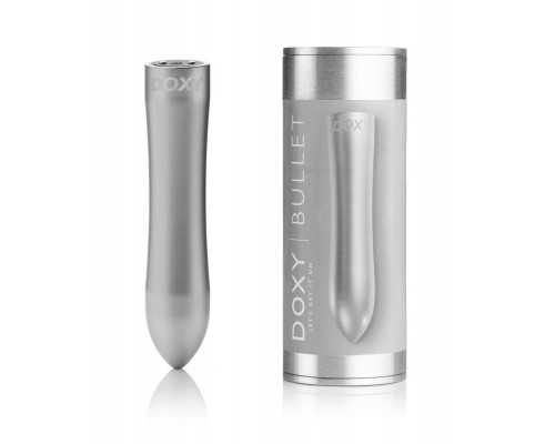 Заказать Серебристая металлическая вибропуля Doxy - 12 см.