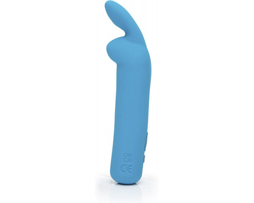 Заказать Голубая вибропуля с ушками Rechargeable Rabbit Ears Bullet Vibrator