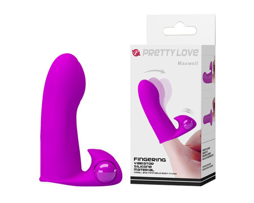 Заказать Лиловая вибронасадка на палец Maxwell