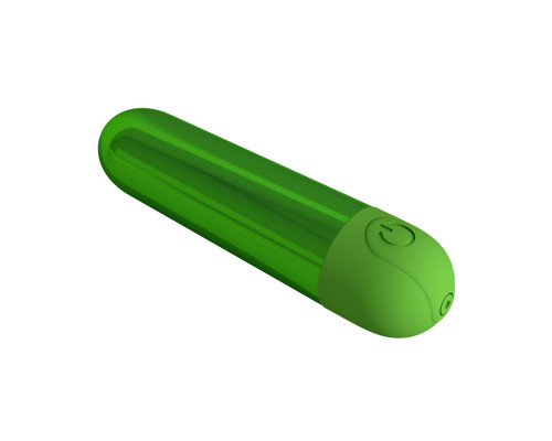 Зеленая перезаряжаемая вибропуля Kiwi