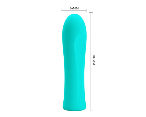 Заказать Мятный мини-вибратор Alfreda - 10,2 см.