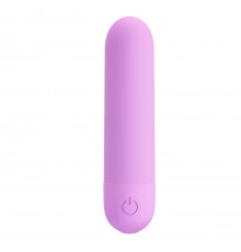 Сиреневая перезаряжаемая вибропуля Stefan - 8 см.