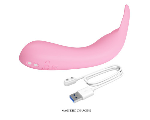 Розовый мини-вибратор DJ Cock - 13,9 см.