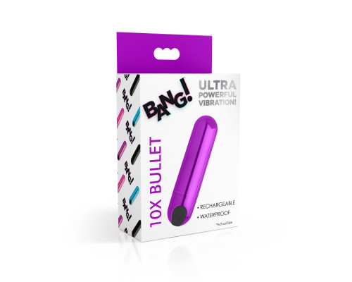 Заказать Лиловая вибропуля 10X Rechargeable Vibrating Metallic Bullet