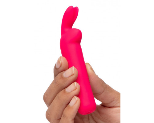 Заказать Розовая вибропуля с ушками Rechargeable Rabbit Ears Bullet Vibrator