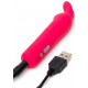 Заказать Розовая вибропуля с ушками Rechargeable Rabbit Ears Bullet Vibrator