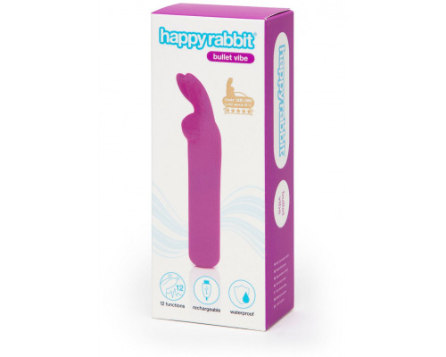 Заказать Лиловая вибропуля с ушками Rechargeable Rabbit Ears Bullet Vibrator