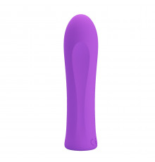 Фиолетовый мини-вибратор Alfreda - 10,2 см.