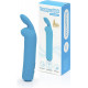 Заказать Голубая вибропуля с ушками Rechargeable Rabbit Ears Bullet Vibrator