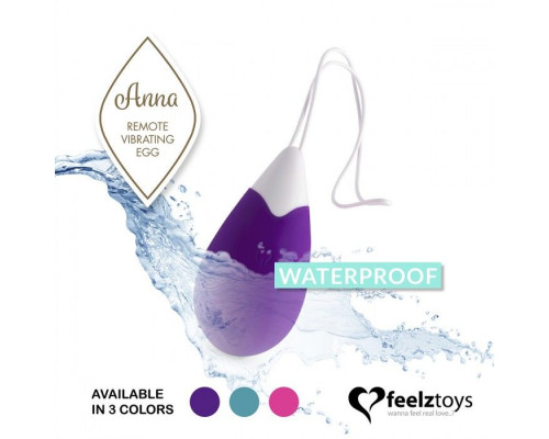 Заказать Фиолетовое виброяйцо на радиоуправлении Anna Vibrating Egg Remote