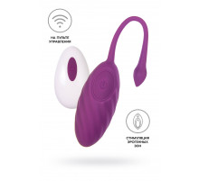 Фиолетовое силиконовое виброяйцо Purr