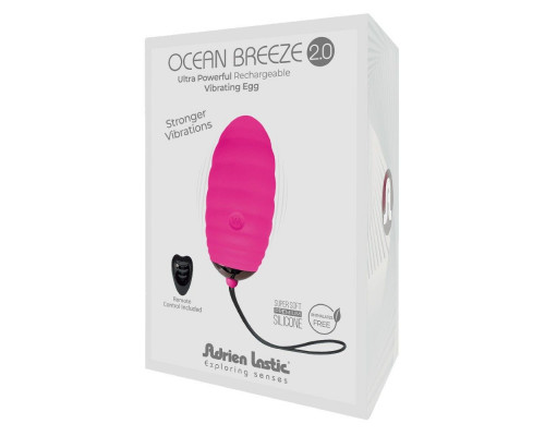 Заказать Розовое виброяйцо с пультом ДУ Ocean Breeze 2.0 + LRS