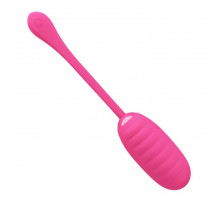 Розовое перезаряжаемое виброяйцо Kirk