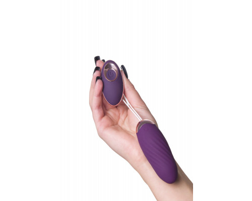 Заказать Фиолетовое виброяйцо с имитацией фрикций Bumpy